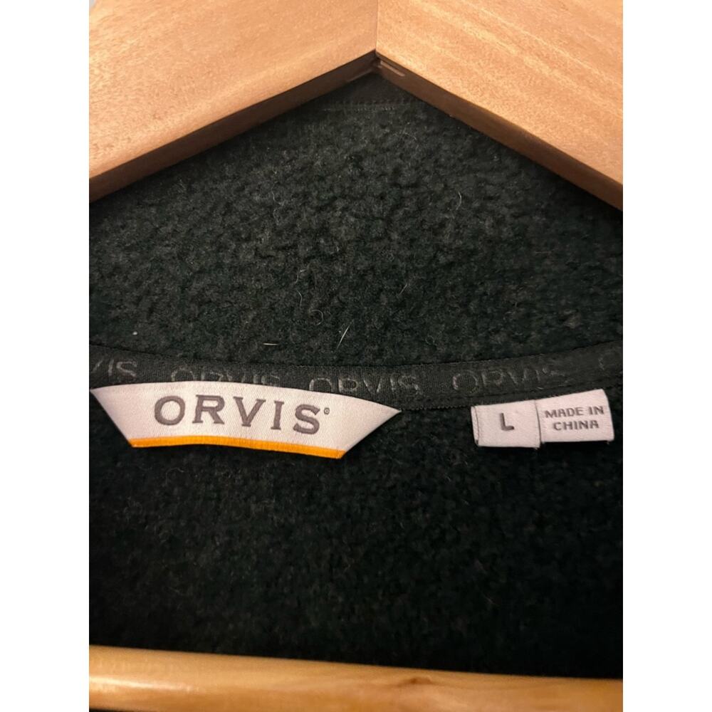 Orvis Sweater Knit Zip-Front Fleece Vest - Picture 2 of 3